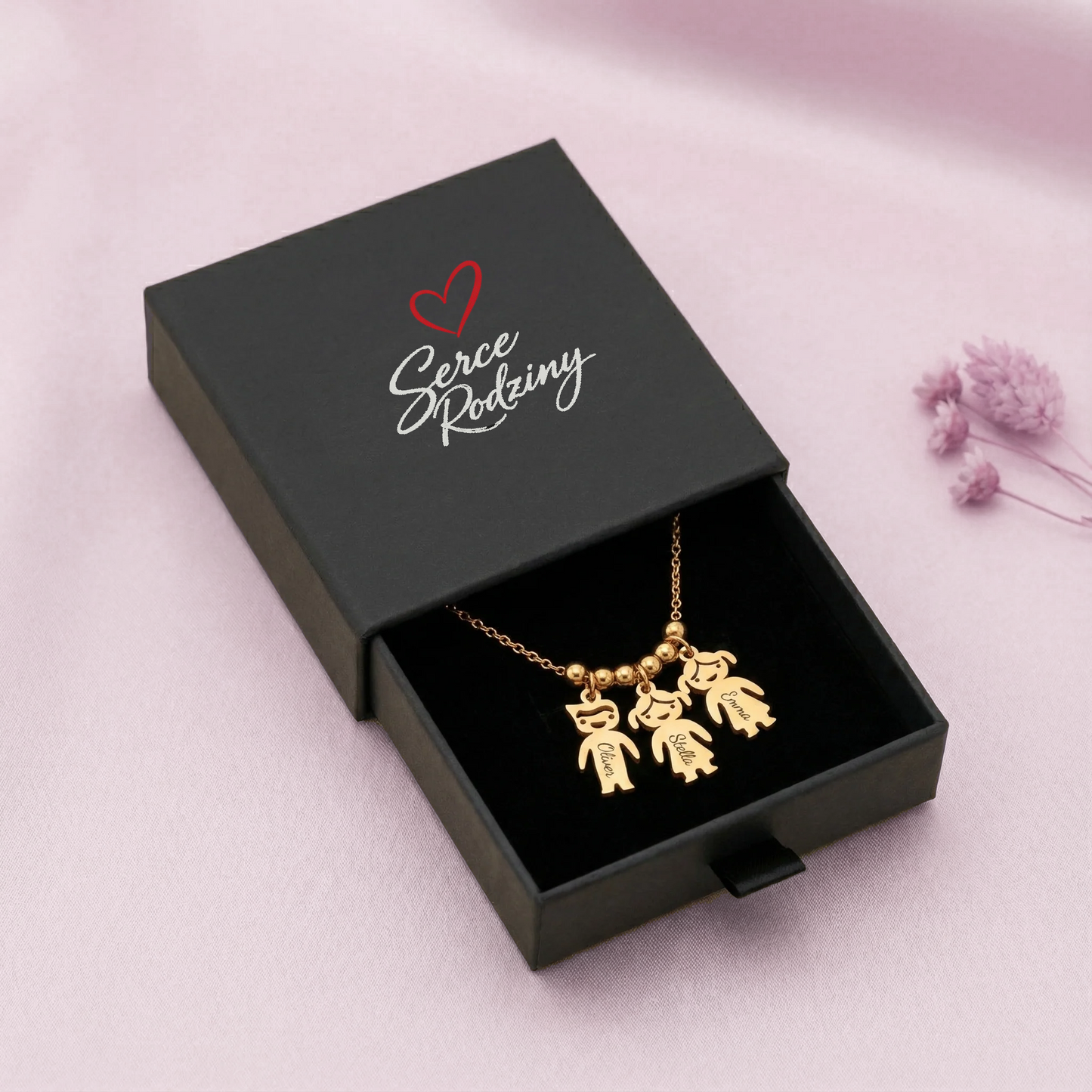 Personalizowany naszyjnik Więź Rodziny